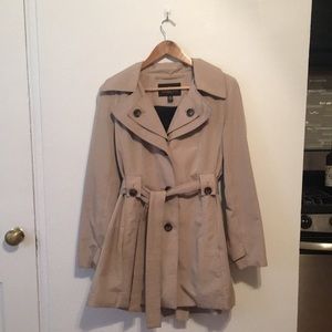 London Fog tan trench coat